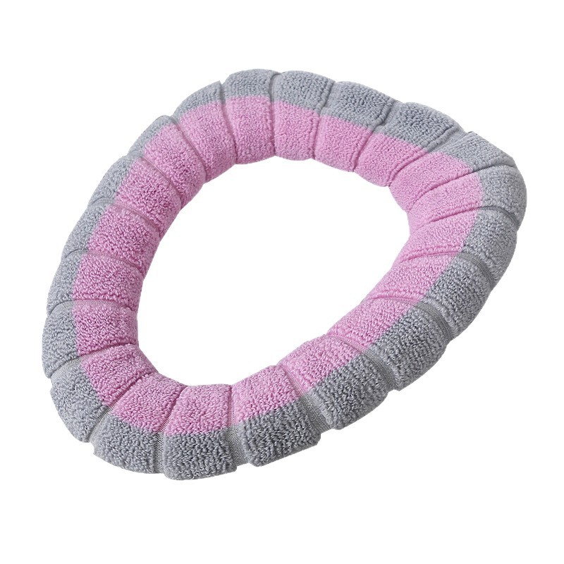 Knitted Toilet Mat for All Seasons, Customized Oem with Handle, O-Shaped Washable Winter Toilet Cover, Household Toilet Mat