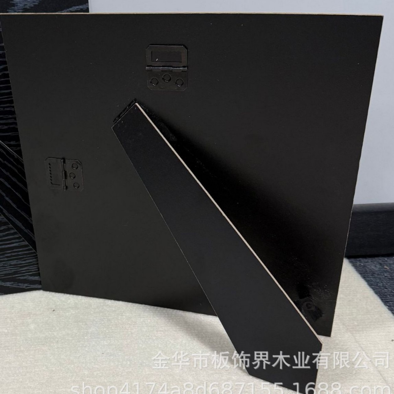 Photo Frame Display Stand, Customizable Size, Backboard Bracket with Accessories, Can Be Freely Attached, Black, Environmentally Friendly, E1 Grade, Thickened