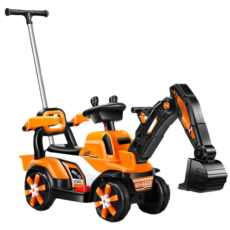 Children's Excavator Toy Car Super Large Sitting Excavator Boy Excavator Child Sitting Hook Machine Electric