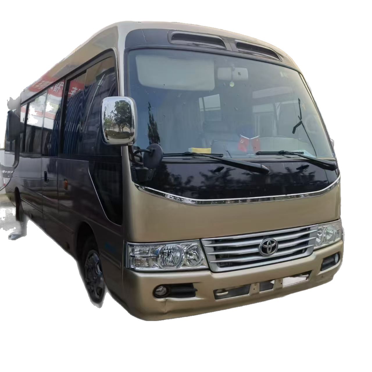 Export Overseas: 23-Seater Coaster Minibus, 14-Seater Hiace, 32-Seater Yutong Bus, Coaster
