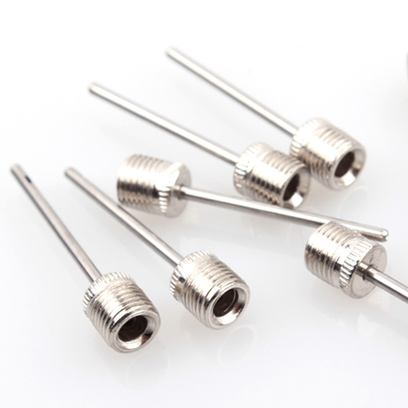 Source Manufacturer Golden Ball Needle Stainless Steel Metal Brass Color Iron Air Needle Basketball Football Inflatable Needle
