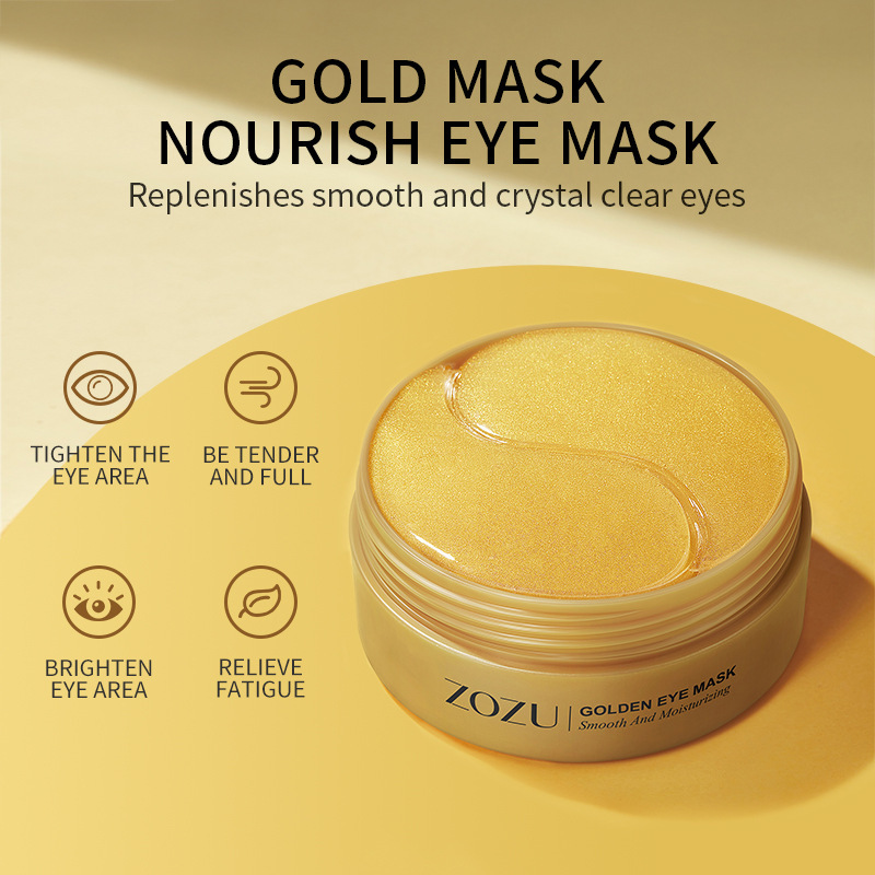 Full English Zozu Gold Eye Mask Hydrating and Moisturizing Eye Mask Patch Full Range of Eye Masks Cross-Border Export Wholesale