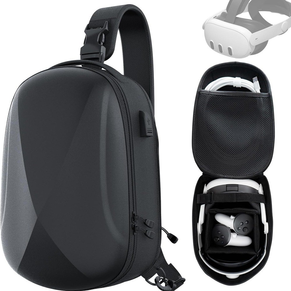 Нейтральная сумка для хранения Meta Quest 3, жесткий чехол Oculus Quest 2/Vision Pro VR