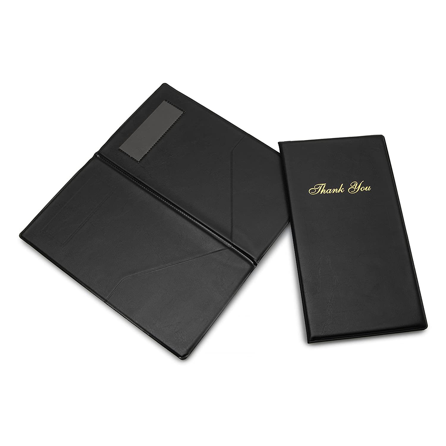 Spot Amazon Hot Stamping Menu Book Hotel Restaurant Menu Holder Black Sheepskin Pattern Hotel Service Guide