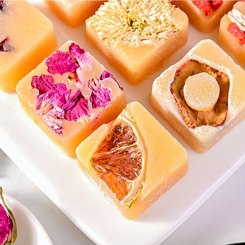 Old Rock Sugar Lemon independent packaging cube sugar block Luo Shenhua chrysanthemum honey sugar freeze-dried tea beverage factory wholesale