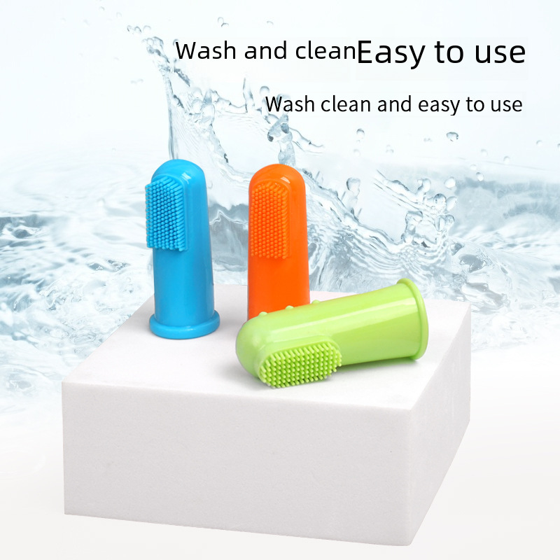 Pet Toothbrush Dog Cat Brushing Teeth Cleaning Finger Cover Toothbrush Dog Cat Pet Supplies Toothbrush Manufacturer Wholesale Direct Sales