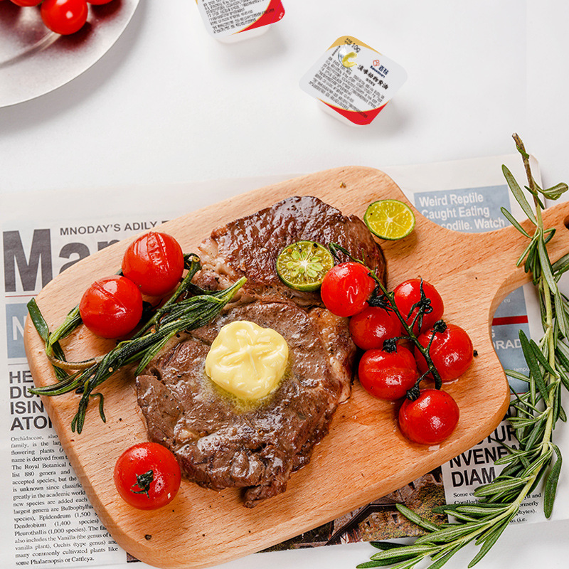 Baizuan Light-Flavored Animal Butter Baking Ingredients Cookies Home Fried Steak Fried Eggs Spread Bread 10g*10 Pieces