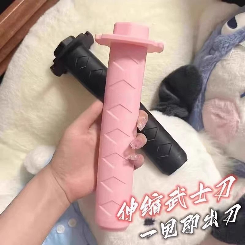 Tiktok-Style 3D Printed Samurai Retractable Sword Automatic Straight-Out Internet-Famous Retractable Toy Sword