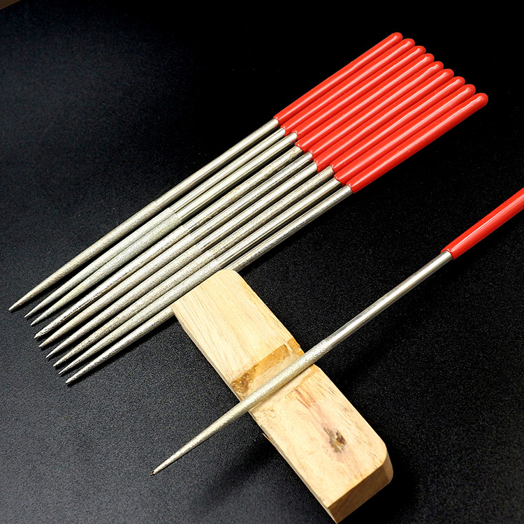 3*140 flat/Square/triangular/semicircular file electroplated Diamond model integral file flat file assorted file knife