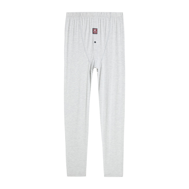 Extended Version Men's Autumn Pants Ultra-Thin Breathable Elastic Comfortable High-Waisted Black Tall Base Layer Pants 6607