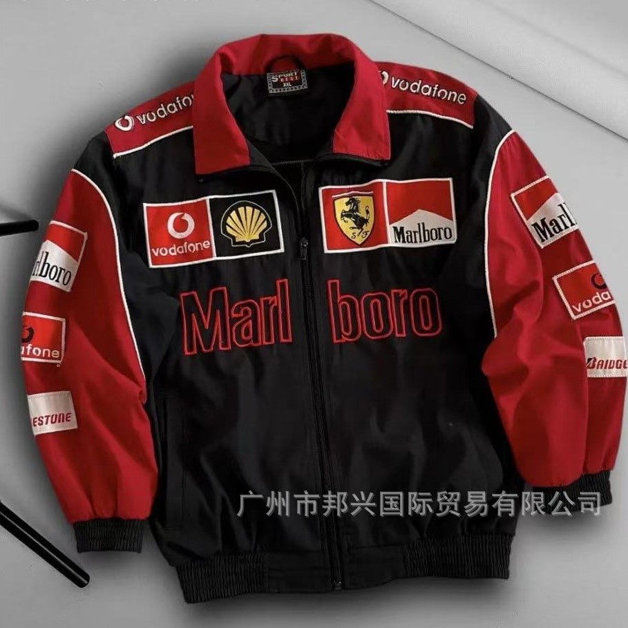 F1 Embroidered Racing Suit New Custom American-Style Cycling Suit Flight Jacket Motorcycle Suit Embroidered Casual Jacket Customization