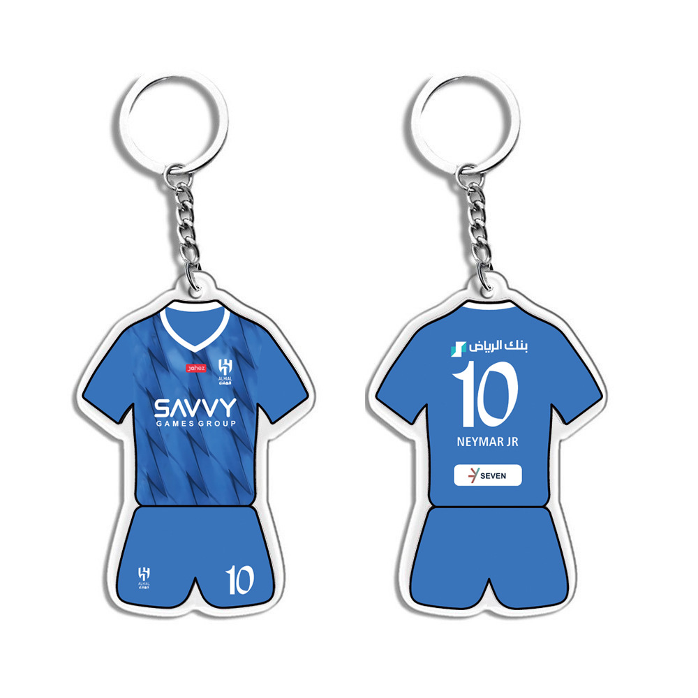 Messi C Roneymar Fans Football Souvenir Sports Small Gift Keychain Acrylic Pendant