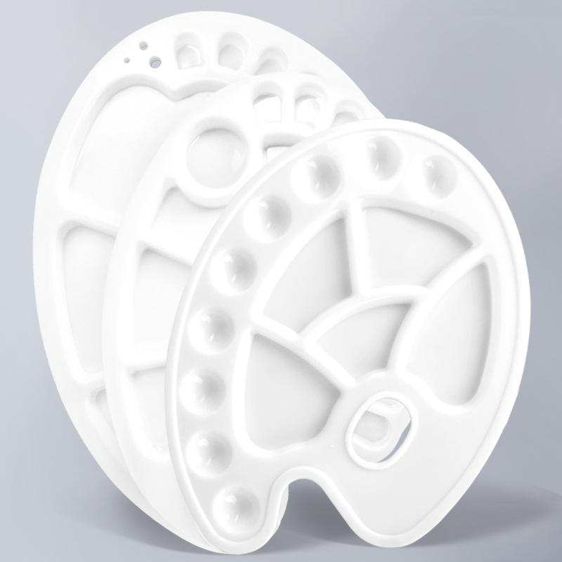 Special Art Paint Painting Chinese Painting Pigment Watercolor Paint Palette Small Plum Blossom Small Feet Palette Wholesale