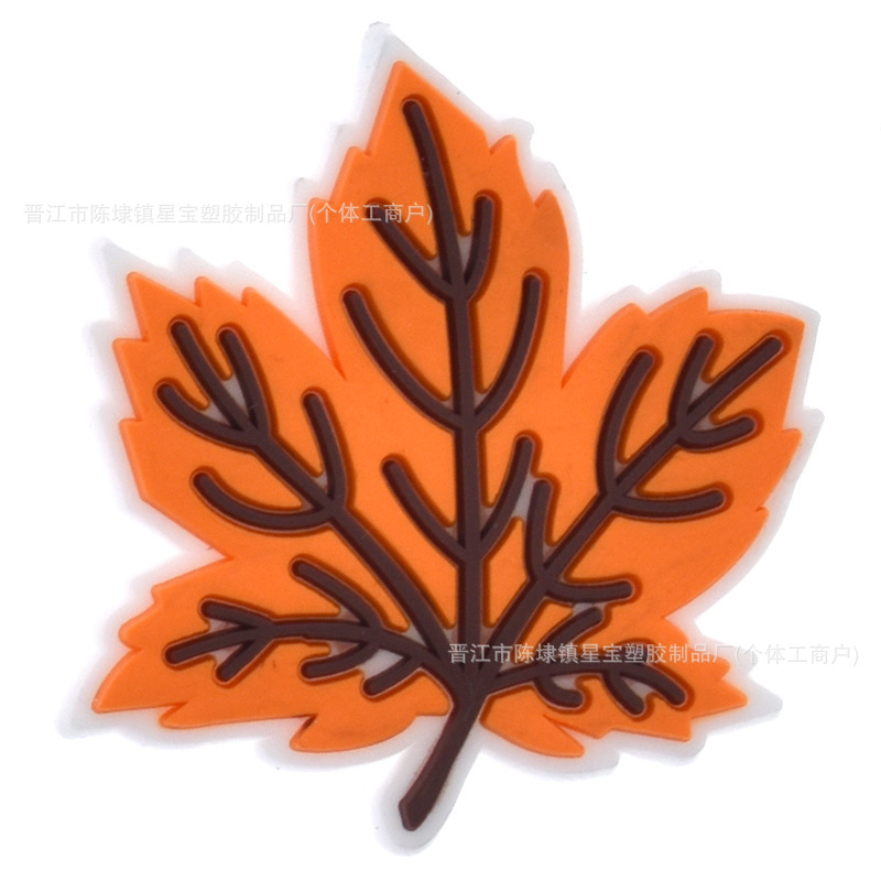 Thanksgiving Mobile Phone Case Decorative Patch Dispensing Pvc Pencil Case Dispensing DIY Mobile Phone Case Accessories Cartoon Leaf Shape