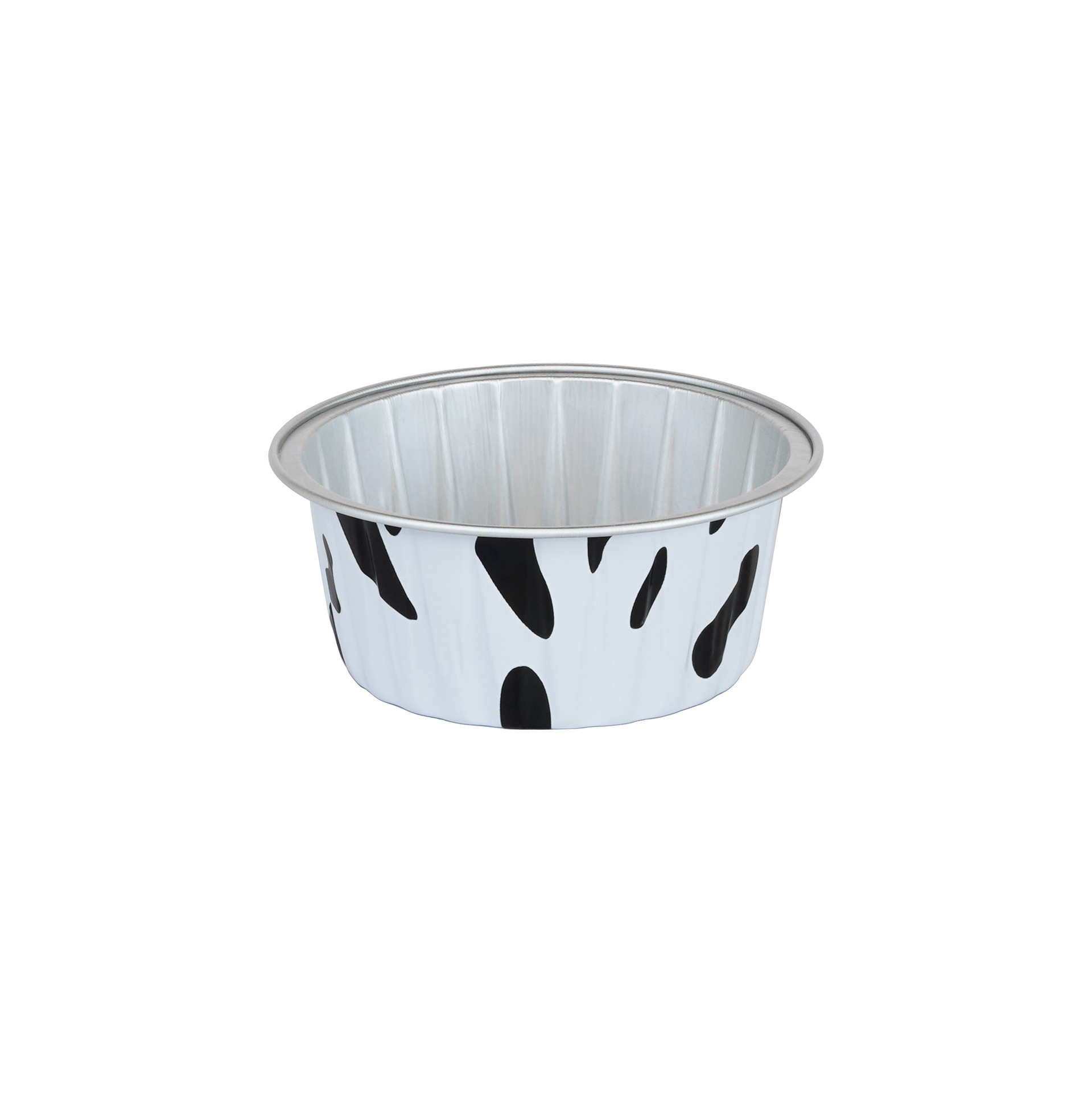 125ML Bake Resistant Cup Tin Paper Bowl Round Aluminum Foil Pudding Cup Cake Dessert Packaging Box Snow Mei Niang Packaging Box