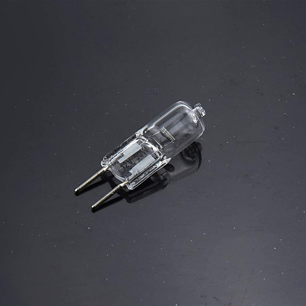 Cross-Border Supply Halogen Lamp Beads G6.35 12V 20W35W50W Crystal Lamp Projector Pin Shadowless Bulb
