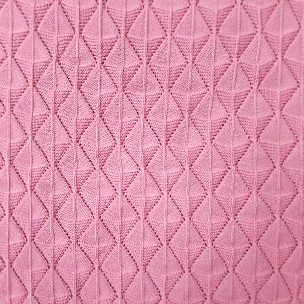 2025 Processing Small Batch Customization Source Manufacturer Cut Out 3 Pins 57-Needle Sweater Bag Material European and American Style