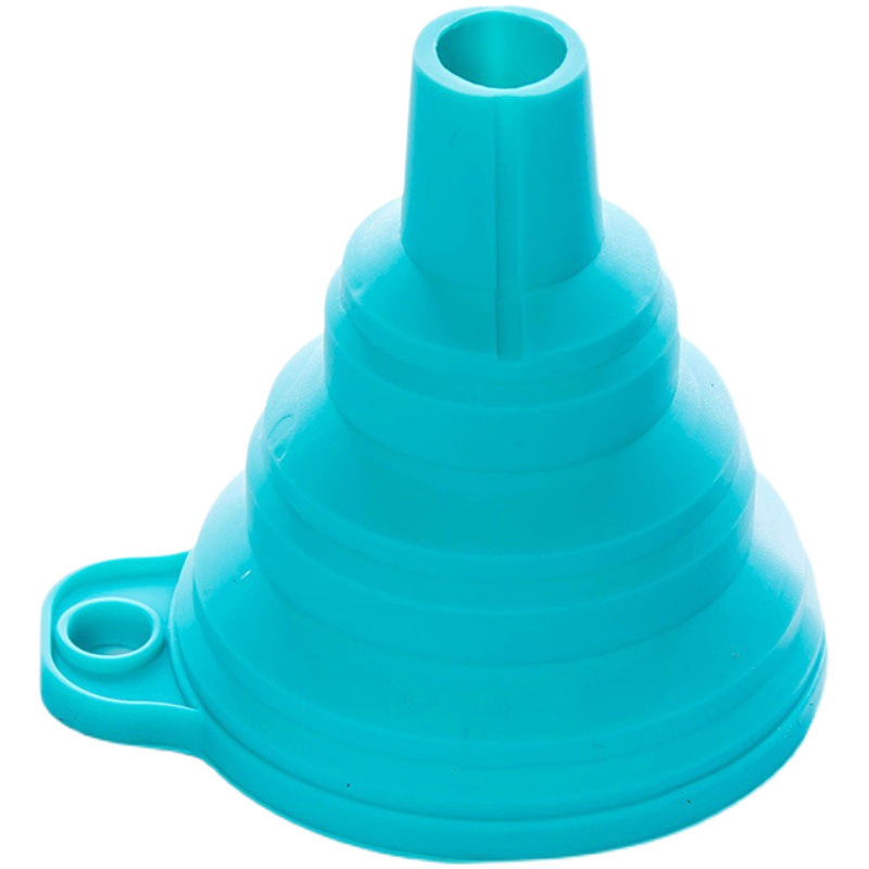 Mini Funnel Telescopic Silicone Oil Funnel Portable Kitchen Liquid Split Oil Funnel Oil Pot High Temperature Resistant Funnel