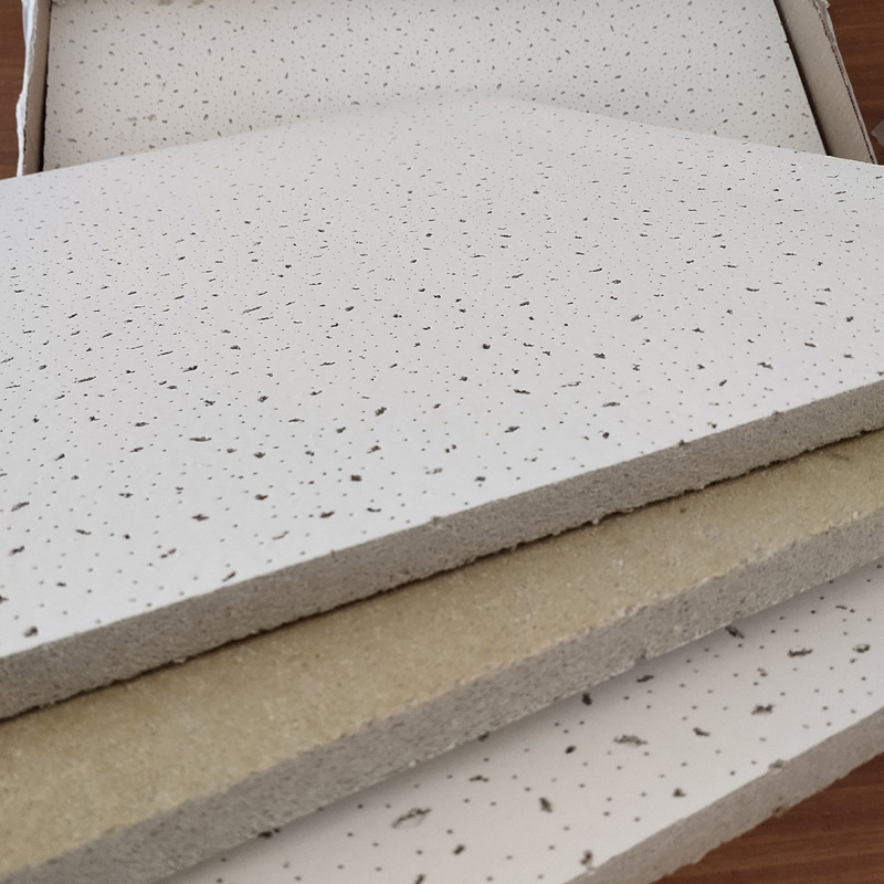 Mineral Wool Board Manufacturers Supply Hospital Cinema Sound-Absorbing Moisture-Proof 600*600 Mineral Wool Board Mineral Wool Board