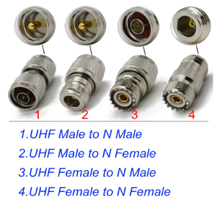 Uhf Pl259 Male to L16/N Female Intercom Car M-Head Gprs Adapter Rf Connector