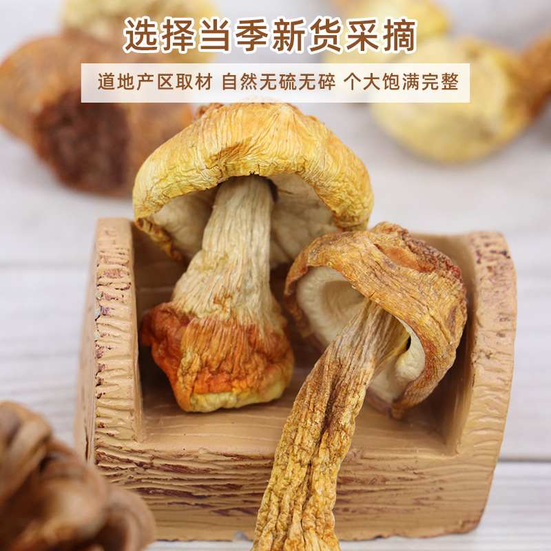 Agaricus blazei dry goods 200g natural sulfur-free edible mushroom mushroom hot pot ingredients soup ingredients matsutake mushroom wholesale