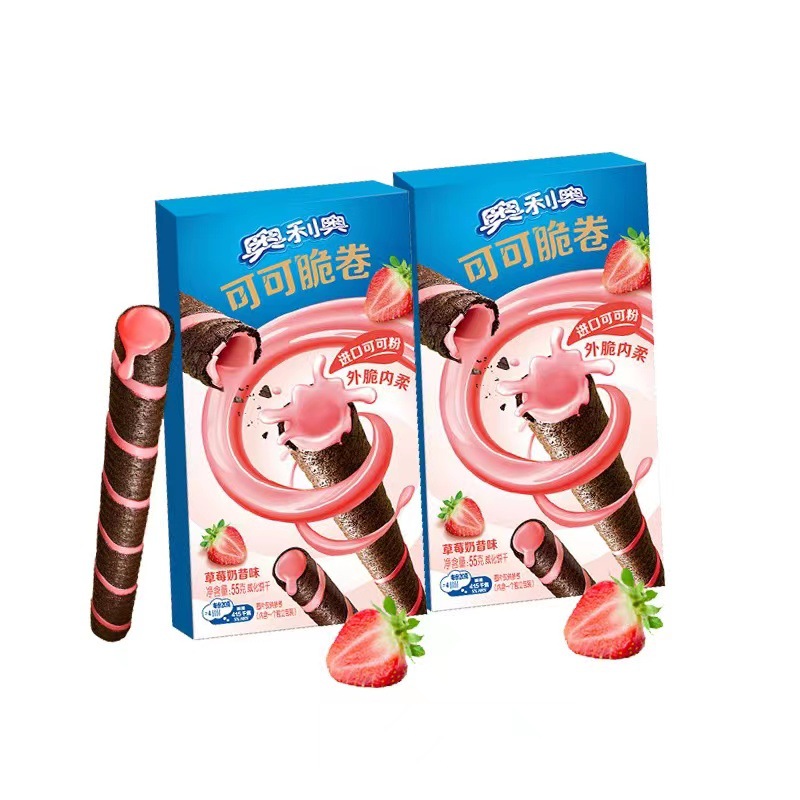 Oreo Qiao crispy roll cocoa crispy roll children's biscuit snack student KTV office leisure food snacks