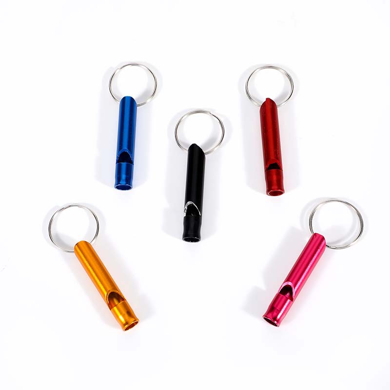 Small Aluminum Alloy Whistle Life-Saving Whistle Survival Fire Whistle Training Whistle