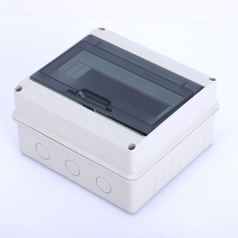 Manufacturer Supplies All-Plastic Water-Blocking Distribution Box, Household Electrical Box Box, Air Switch Box, Electrical Control Box, Surface-Mounted Lighting