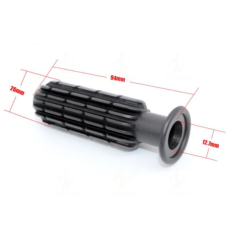 4824 Desktop Football Machine Rubber Handle Foosball Plastic Soft Handle Hole 12.7mm Black