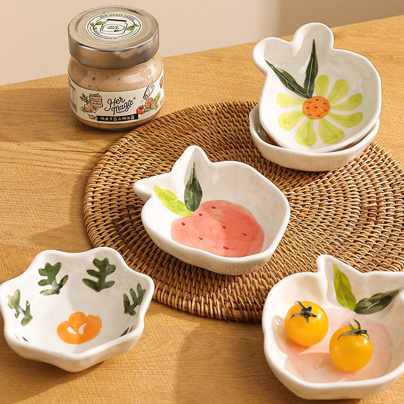 Керамическая соусница высокого класса, 4 дюйма, маленькие соусницы для уксуса, закусок, изысканные соусницы для приправ