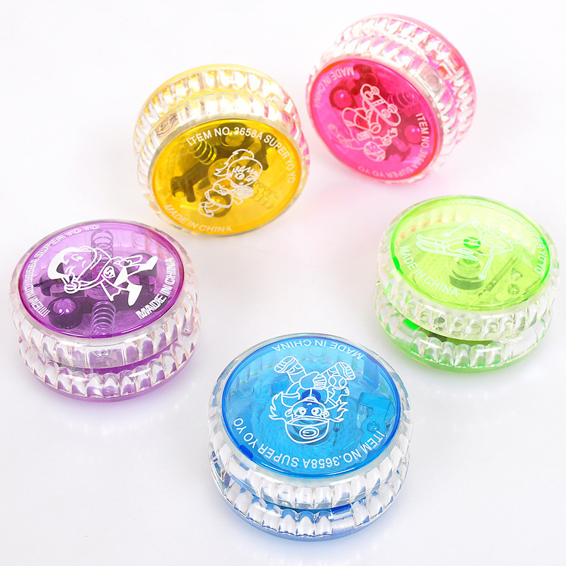 Post-80S Luminous Adjustable Yo-Yo Pull-String Yo-Yo Youyou Ball Educational Kidsren's Toys Manufacturer Wholesale