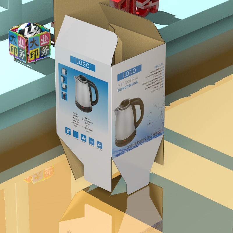 Картонная коробка для упаковки продукции на заказ, для мелкой бытовой техники и повседневных товаров, печать логотипа на мелкосерийных гофрокоробках