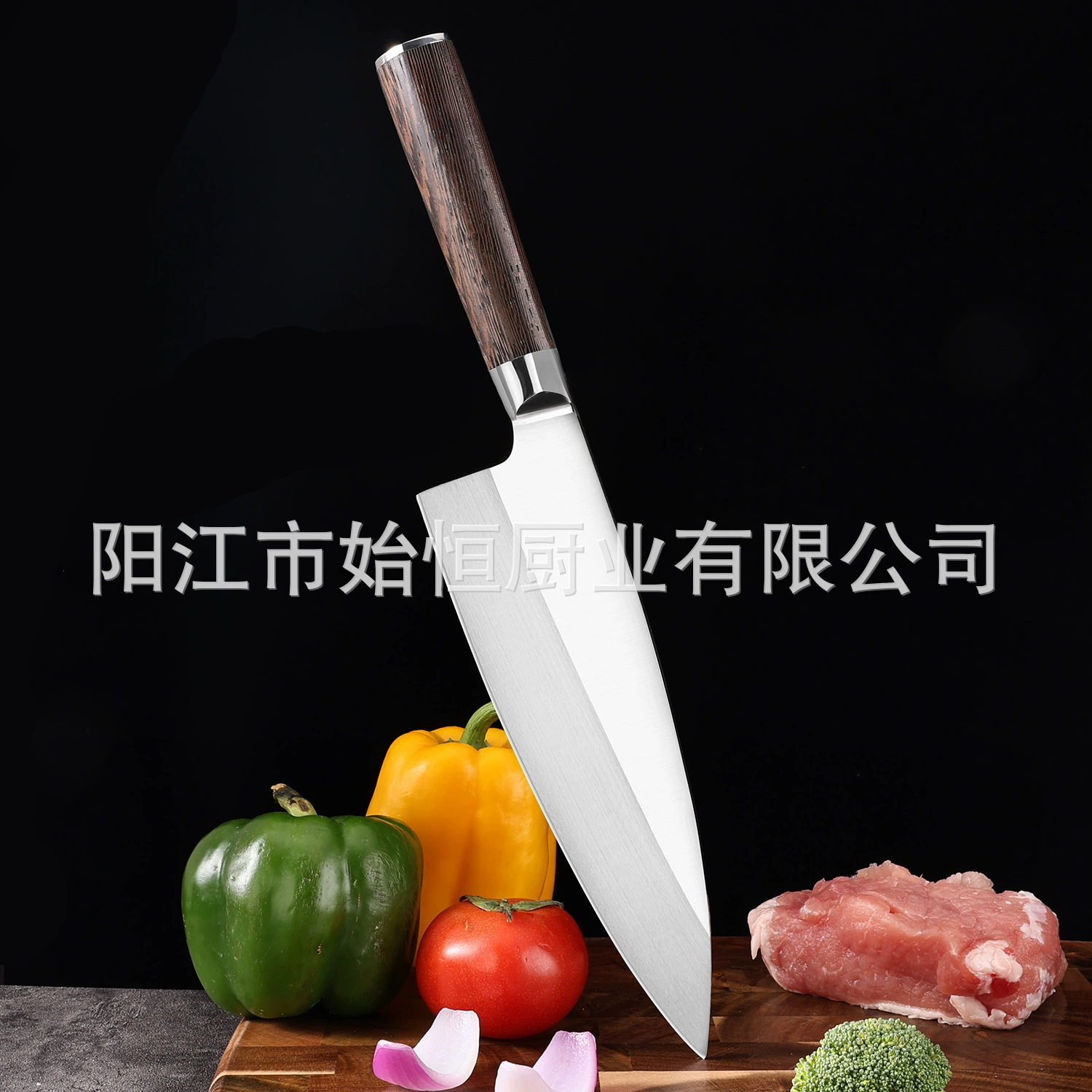 Factory Direct Sales Japanese Fish Killing Knife Professional Sushi Sashimi Fish Cutting Knife Fish Fillet Wooden Handle Kitchen Knife Fish Bone Knife