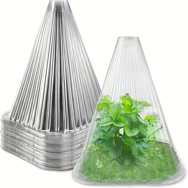 High 19cm Seedling Protection Cover Transparent Plant Protection Cover Waterproof Special Seedling Protection Cover for Horticultural Plants