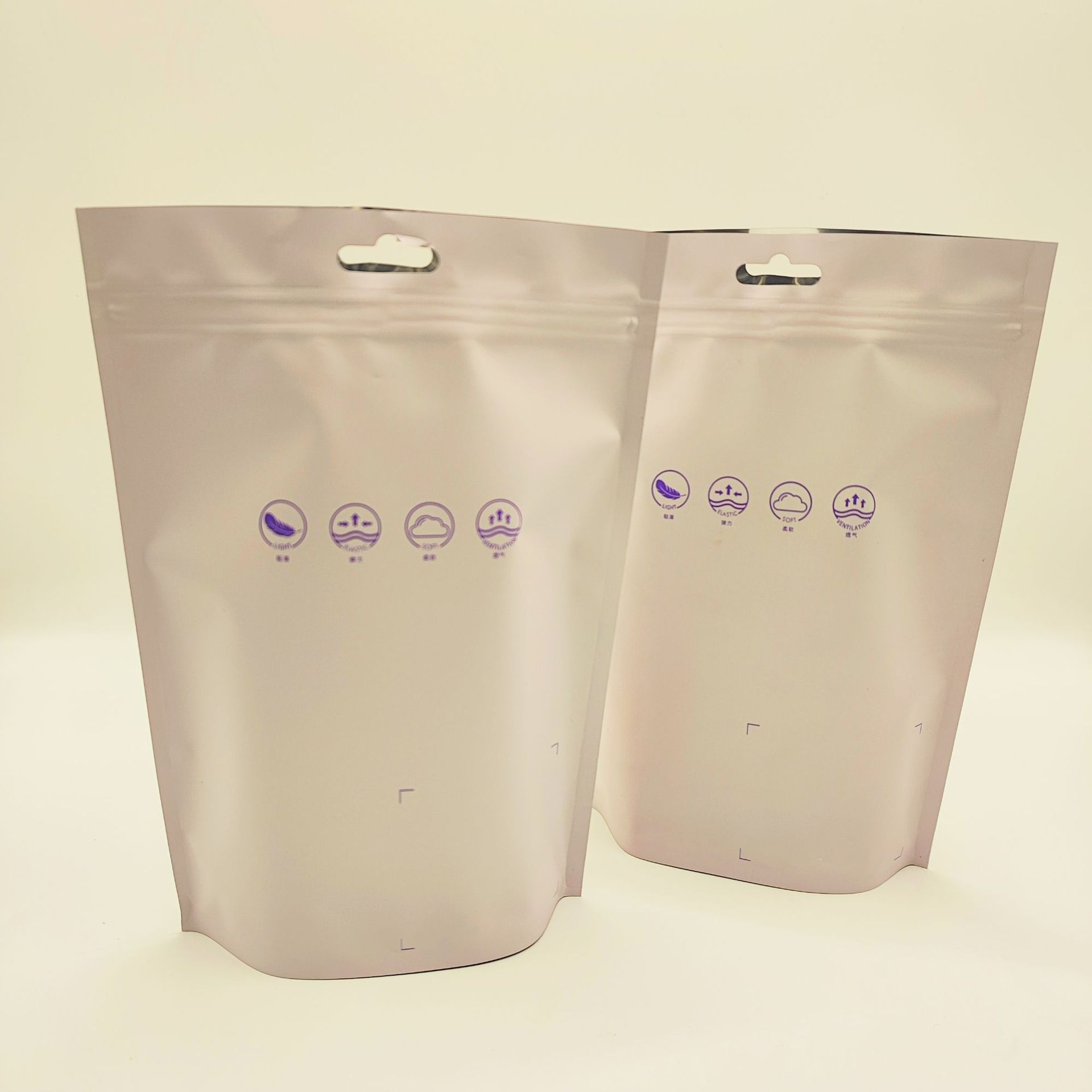 Self-Standing Zipper Bag, Universal High-End Underwear Packaging Bag, Men's and Women's Underwear Ziplock Bag, Transparent Zipper Bag, Self-Standing Zipper