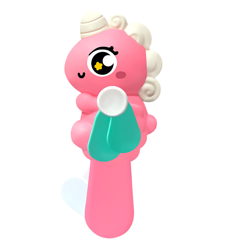 New Unicorn Fan cartoon handheld fan portable multifunctional mini hand pressure small fan drainage small gift