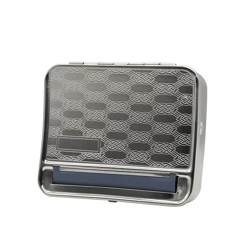 Factory direct supply 70 mm78mm110mm silver manual adjustable cigarette maker metal cigarette case smoking utensils