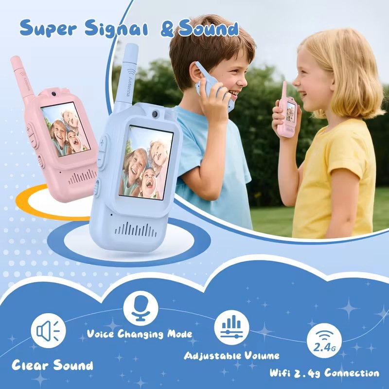 Cross-Border New Product Children's Video Intercom Wireless Video Call Can Take Photos and Videos Parent-Child Interactive Toy Gift