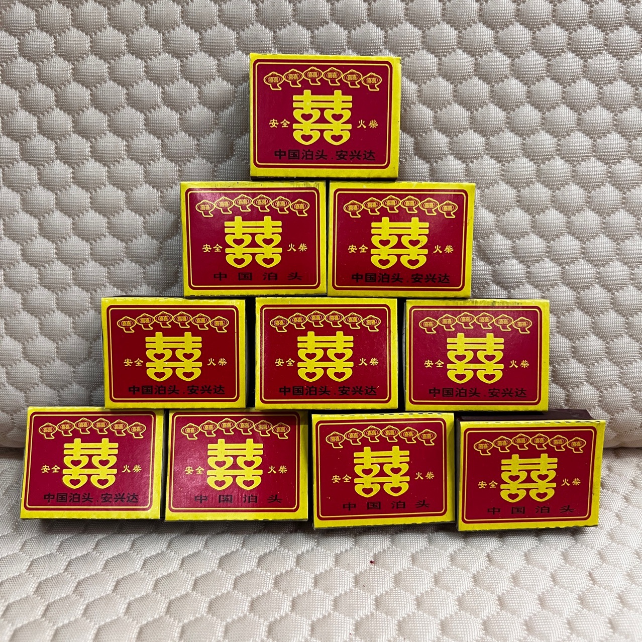 Double Happiness Matches for Home Use, Outdoor Matches, Vintage Nostalgic Matches for Weddings, Picnics, Emergencies, Disposable Matchbox