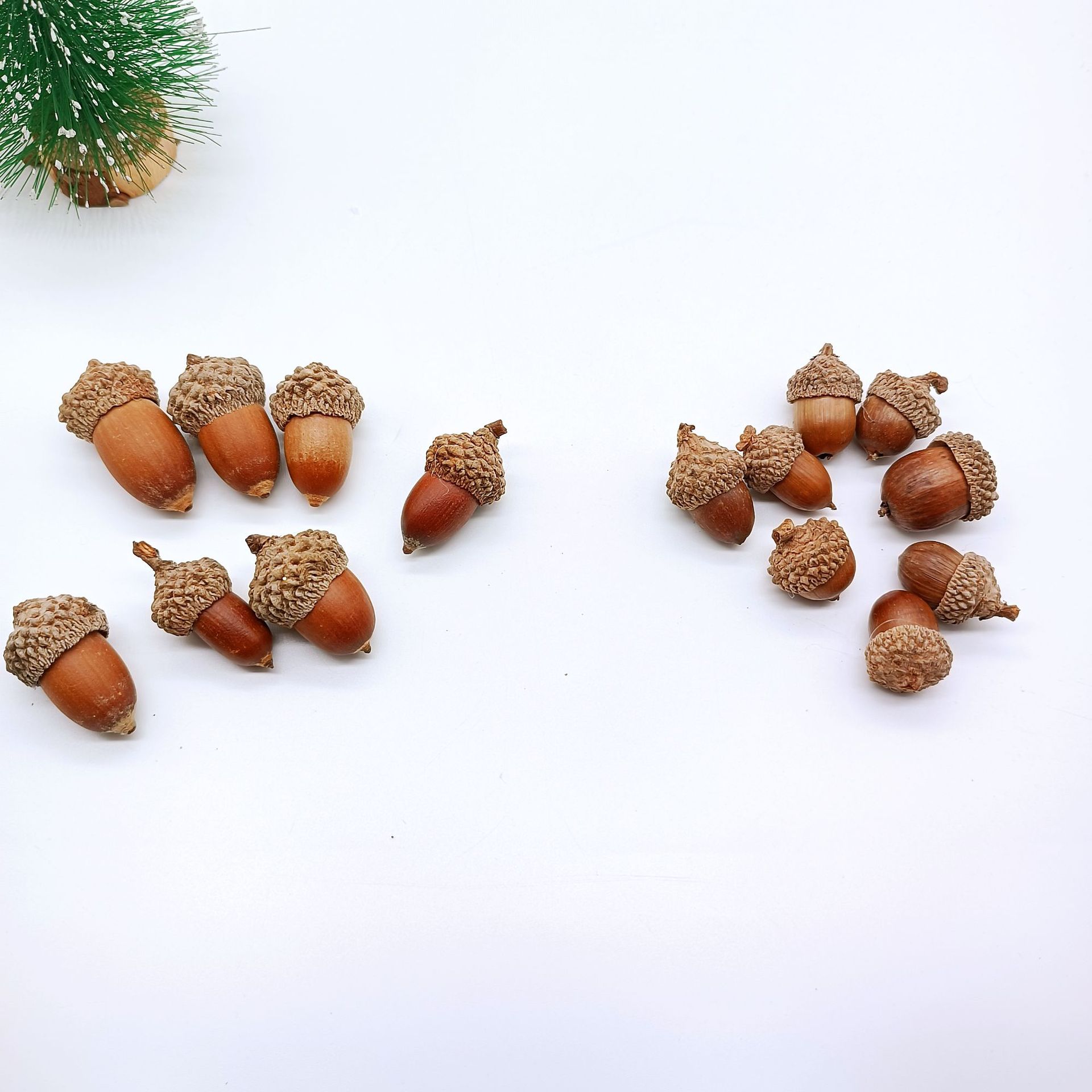 Forest Style Natural Acorn Acorn Decoration Handmade Dried Flower Pendant Pine Dried Fruit Christmas Set Kindergarten Environmental Creation Ornaments