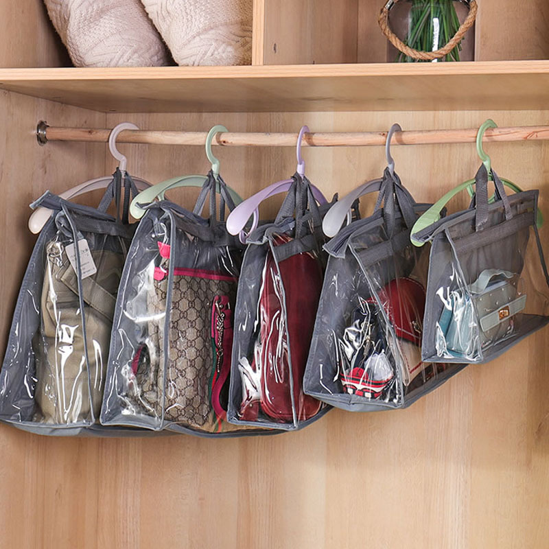 Bag Dust Bag Wardrobe Hanging Bag Storage Bag Pvc Transparent Waterproof Leather Bag Protection Storage Hanging Bag