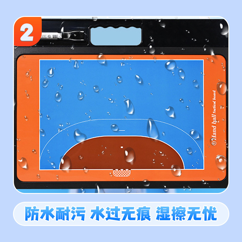 Magnetic Handball Tactical Board Game Training Coach Teaching Board Front and Back Double-Sided Full Half-Court Erasable Tactical Board