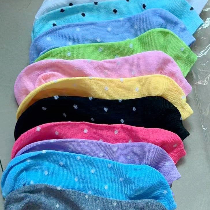 Spring and summer solid color ladies sweat absorbent short socks summer Korean casual socks factory wholesale candy solid color women socks