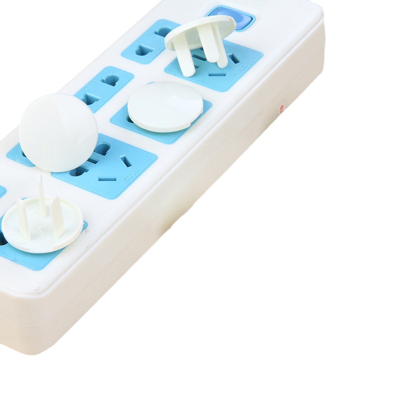 Factory Direct Sales Baby Anti-Shock 3-Pin Three-Hole Power Socket Cover Kids Safety Socket Protective Cover