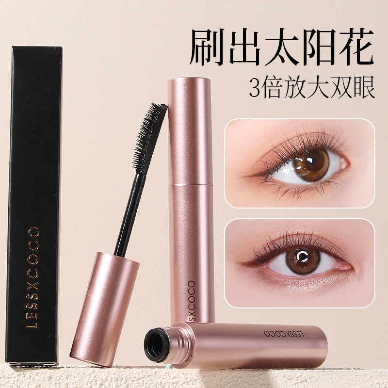 Lightweight, Slender and Dense Feather Mascara, Thick Primer, Natural and Long-Lasting, Waterproof, Non-Smudged, Clear Roots