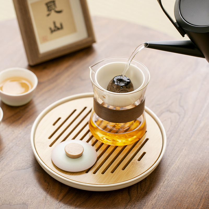 Automatic Lazy Tea Brewing Artifact Tea Water Separation Household Tea Set Xiaoqing Orange Brewing Teapot with Lid Filter Cup