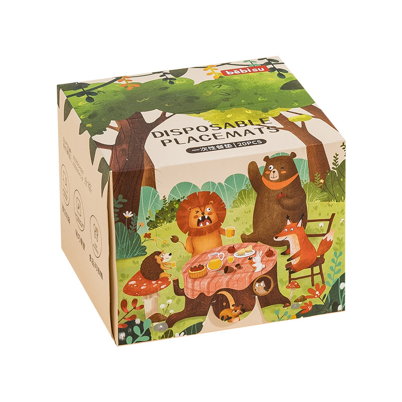 Disposable Placemats for Infants and Young Children, Household Outing Oil-Proof Children's Table Mats, No-Wash Daily Disposable Table Mats