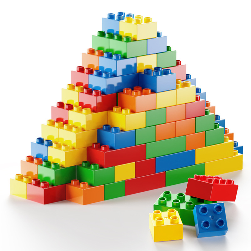 Large-grain Building Blocks Assembled Educational Baby Large-size Children's Building Blocks Beneficially Intelligence Brain Toys Boys and Girls