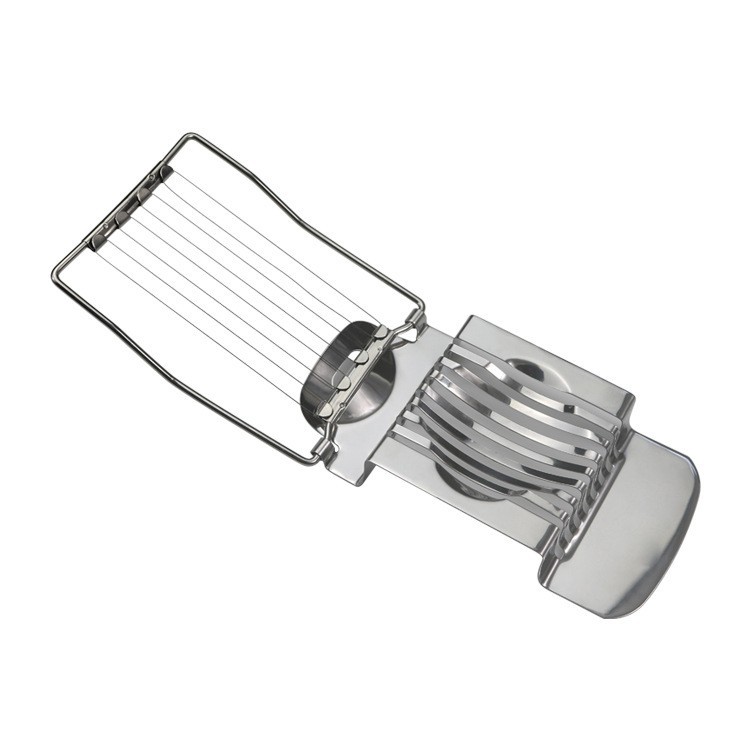 Factory Direct Supply Stainless Steel Egg Cutter Egg Fancy Cutting Stainless Steel Egg Cutter Pine Flower Egg Divider Slicing