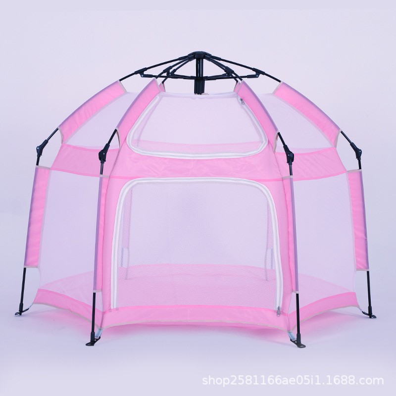 Children's Indoor Tent Foldableing Fence Game House 360-Degree Visual Portable Foldableing Installation-Free Camping Style Tent